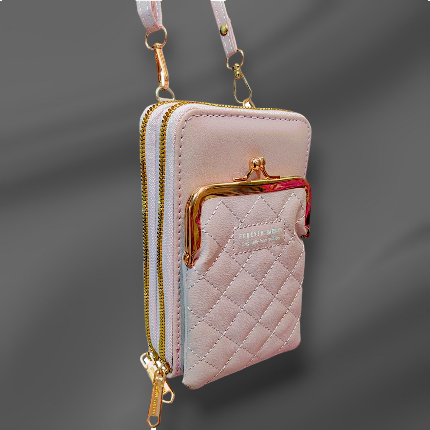 Single shoulder cross body cell phone bag