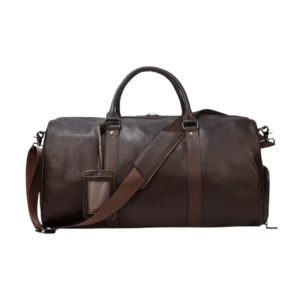 Alaric - Luxurious Navy Duffel Bag Made from Real Leather