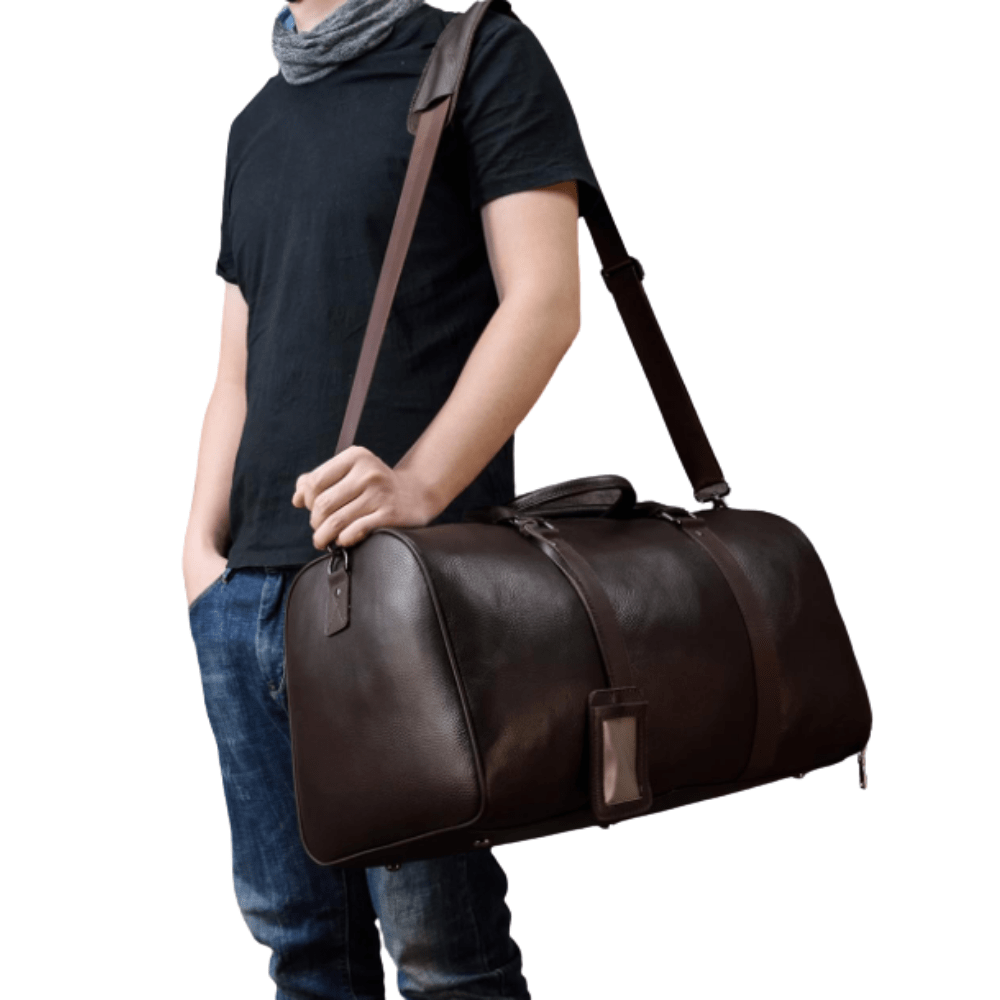 Boston Bag Leather Tennis Luxury Boston Bags for Travel Bag - Image 3