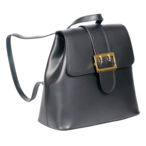 Leather Crafted Women's Backpack - Magnetic Snap Lock
